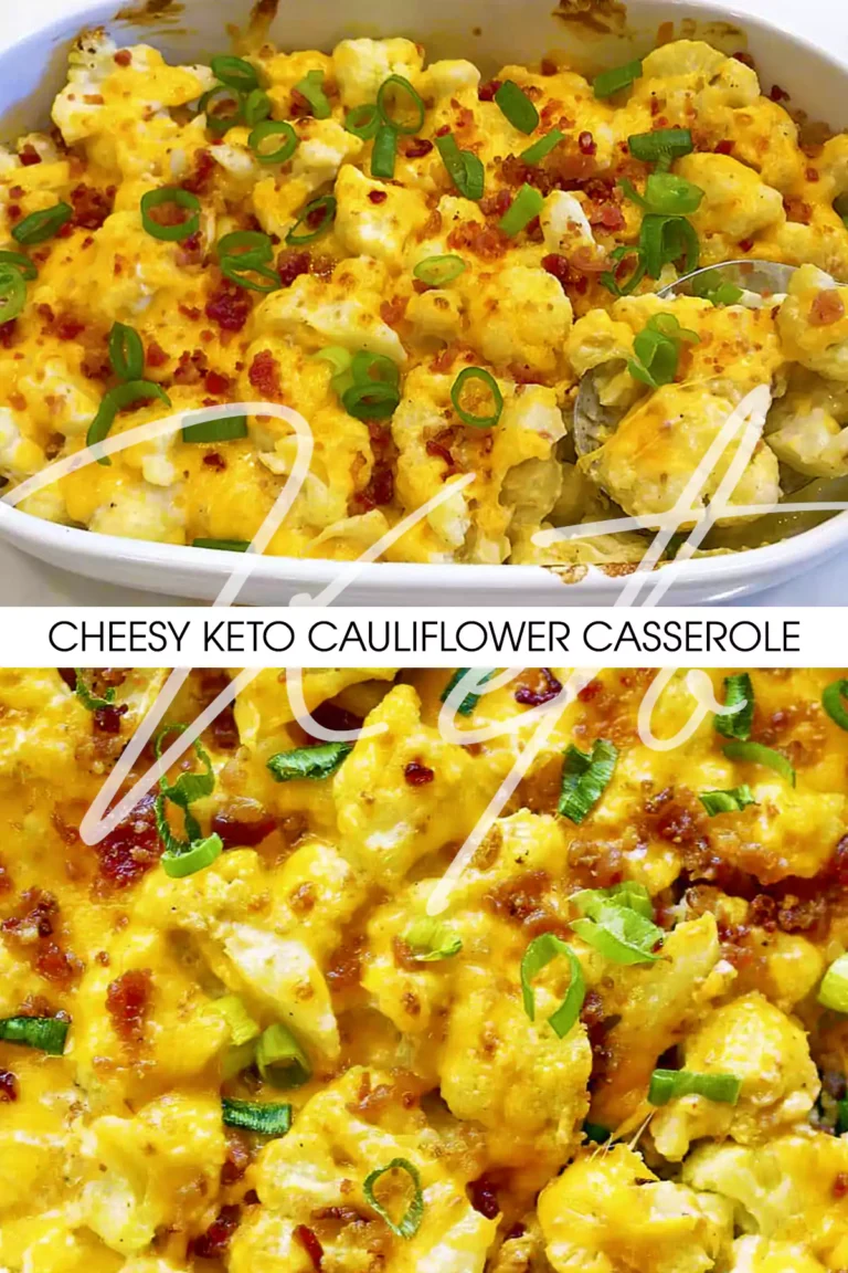 Cheesy Keto Cauliflower Casserole