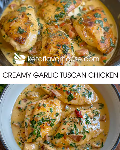 Creamy Garlic Tuscan Chicken