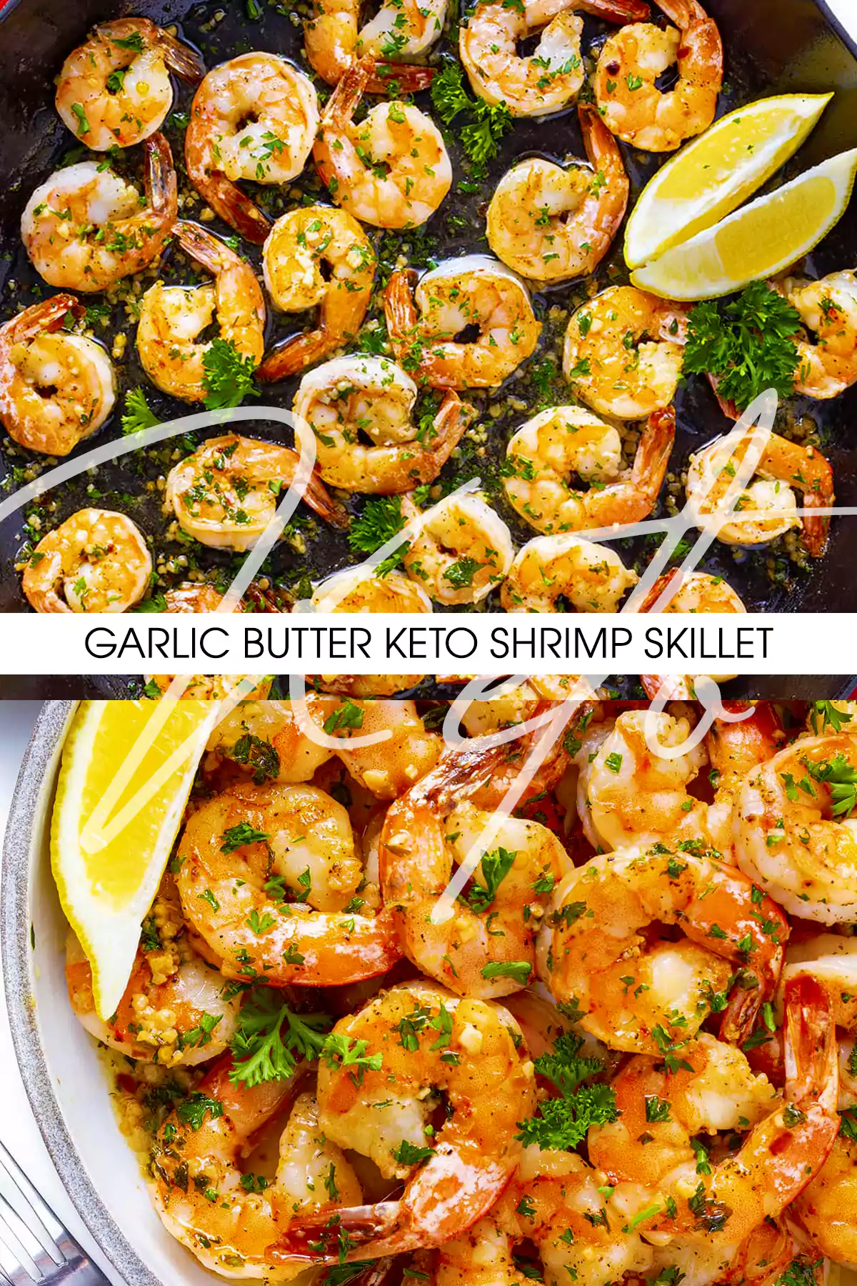 Garlic Butter Keto Shrimp Skillet