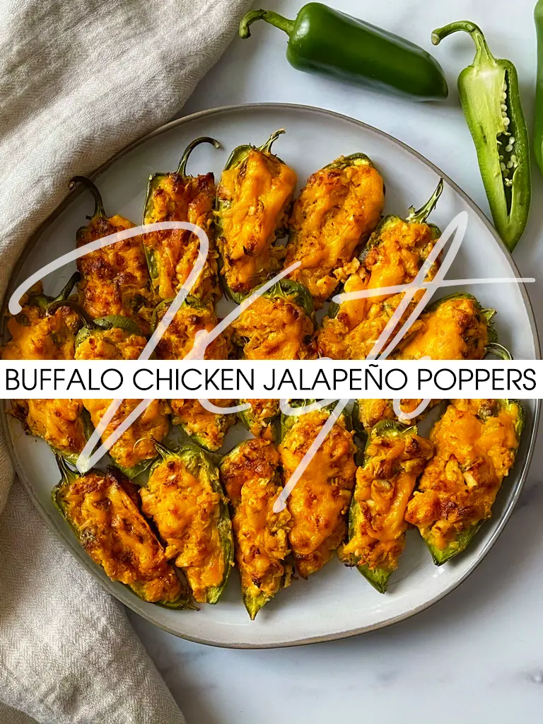 Buffalo Chicken Jalapeño Poppers