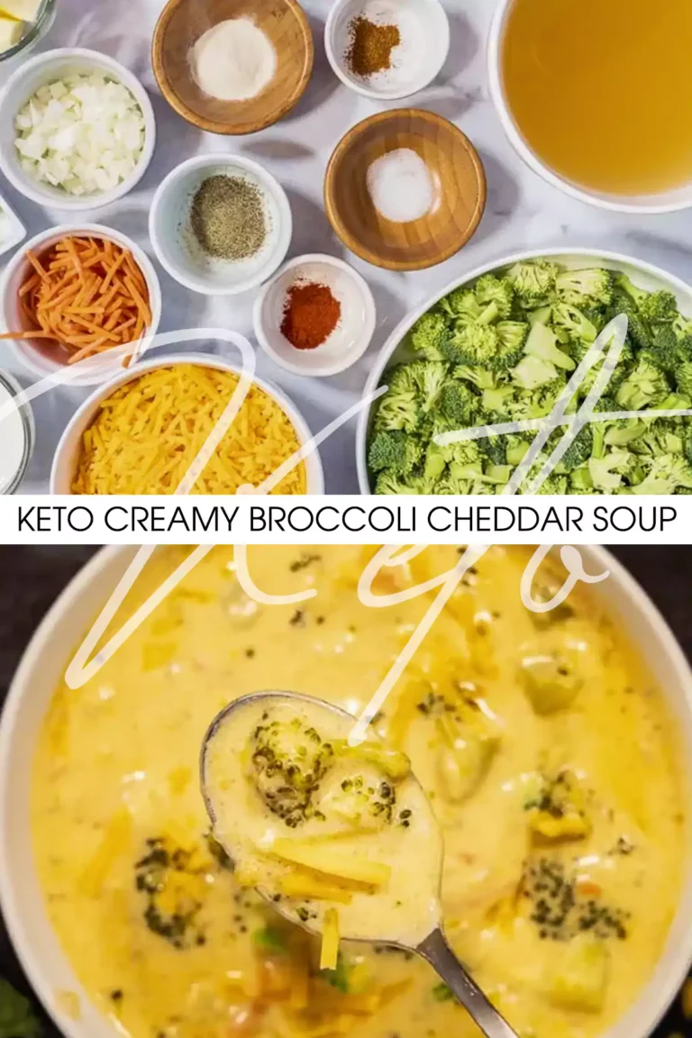 Keto Creamy Broccoli Cheddar Soup