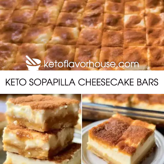 Keto Sopapilla Cheesecake Bars