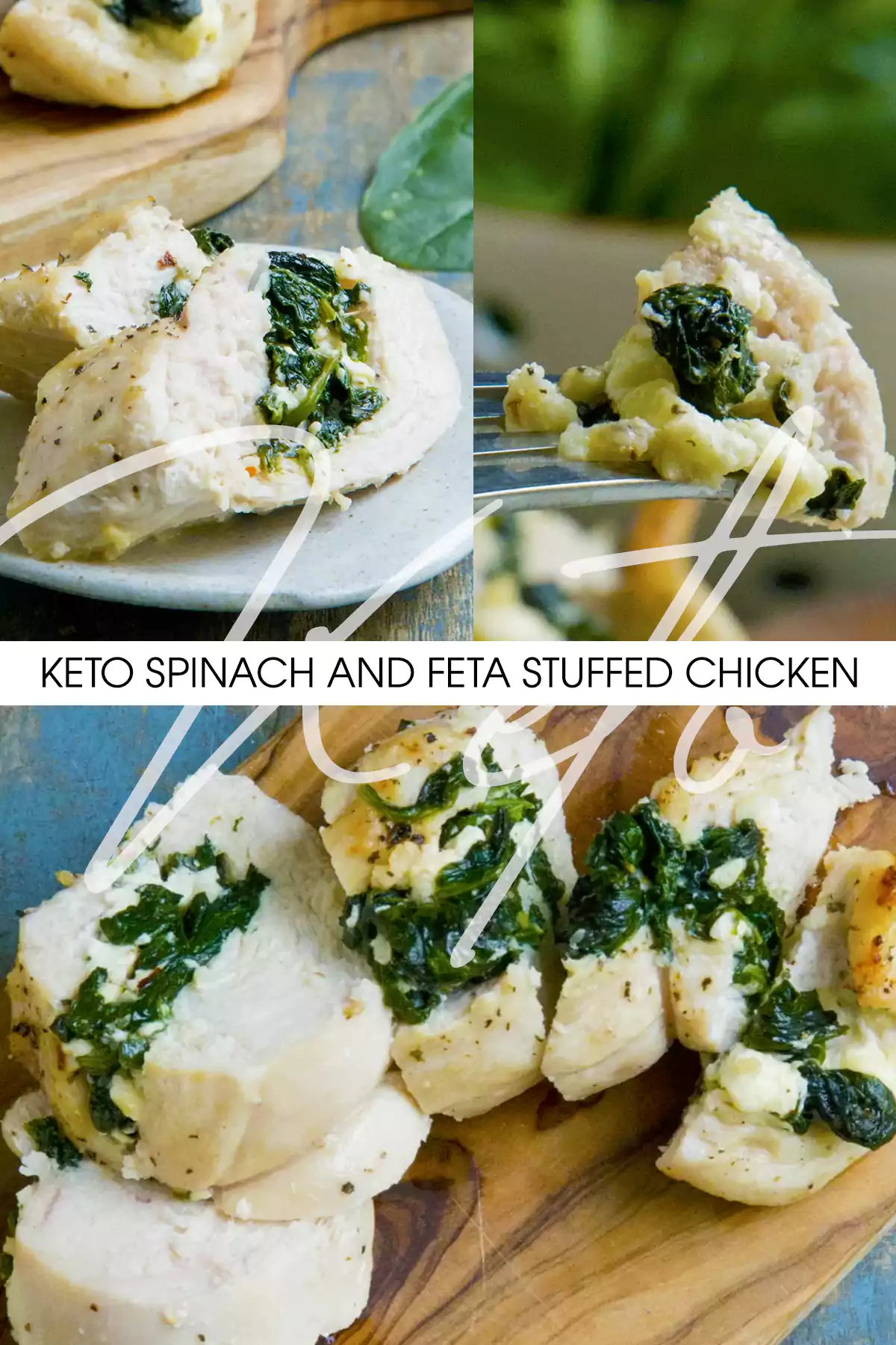 Keto Spinach and Feta Stuffed Chicken