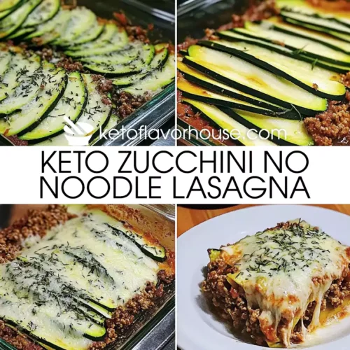 Keto Zucchini No Noodle Lasagna