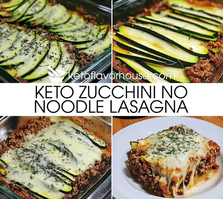 Keto Zucchini No Noodle Lasagna