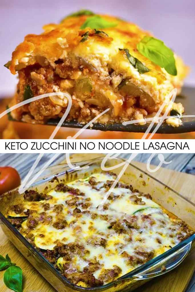 Keto Zucchini No Noodle Lasagna