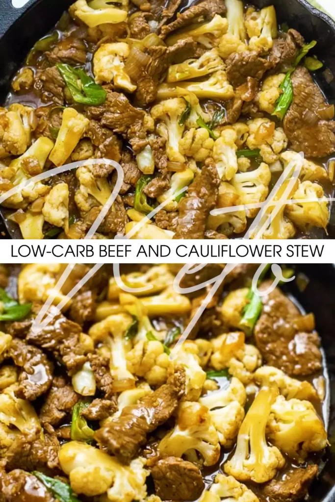 Low-Carb Beef and Cauliflower Stew: The Perfect Keto Dish for Winter Nights