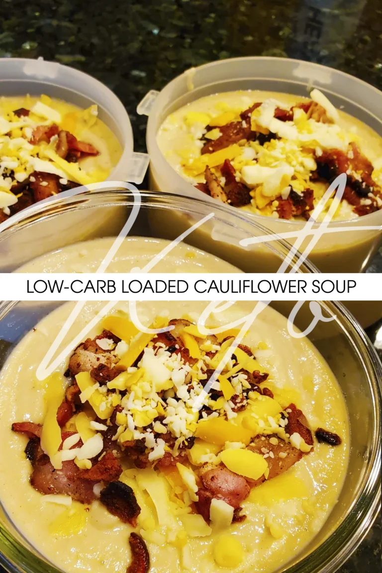 Low-Carb Loaded Cauliflower Soup