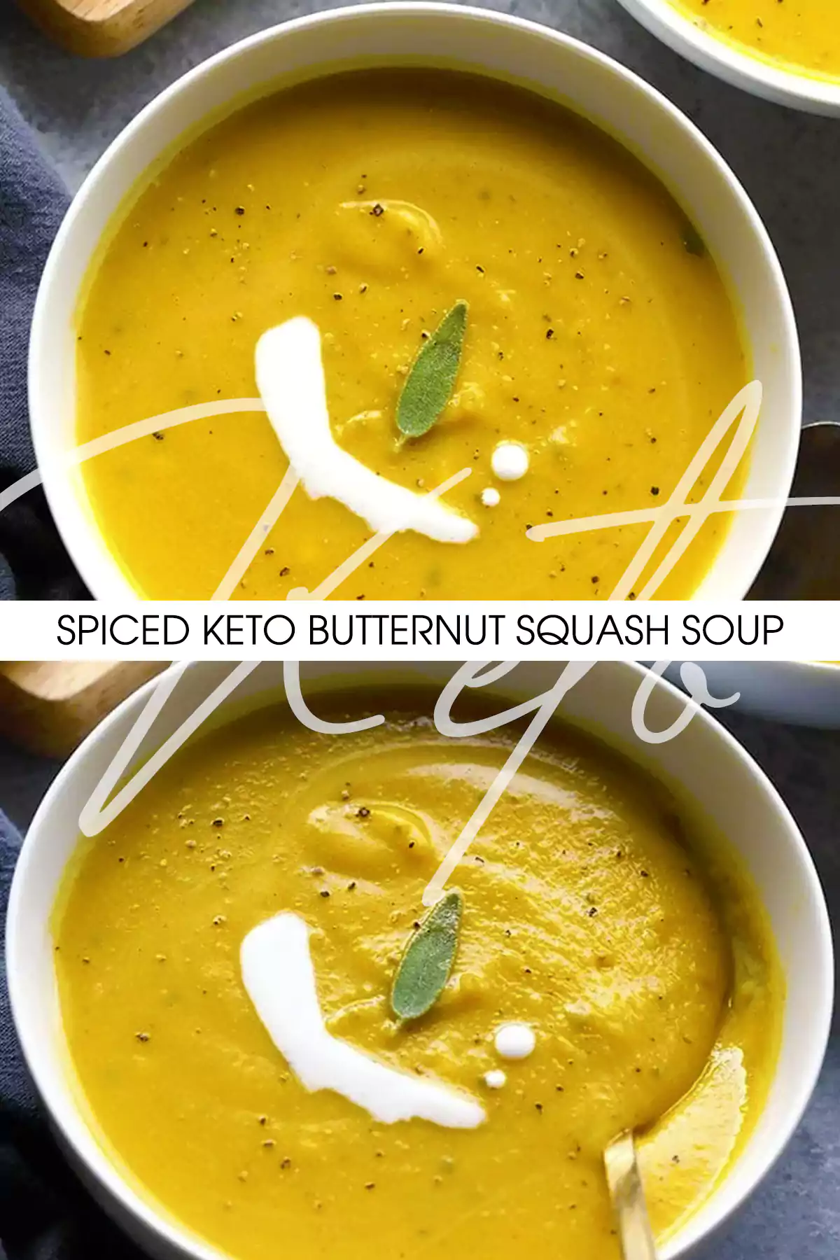 Spiced Keto Butternut Squash Soup