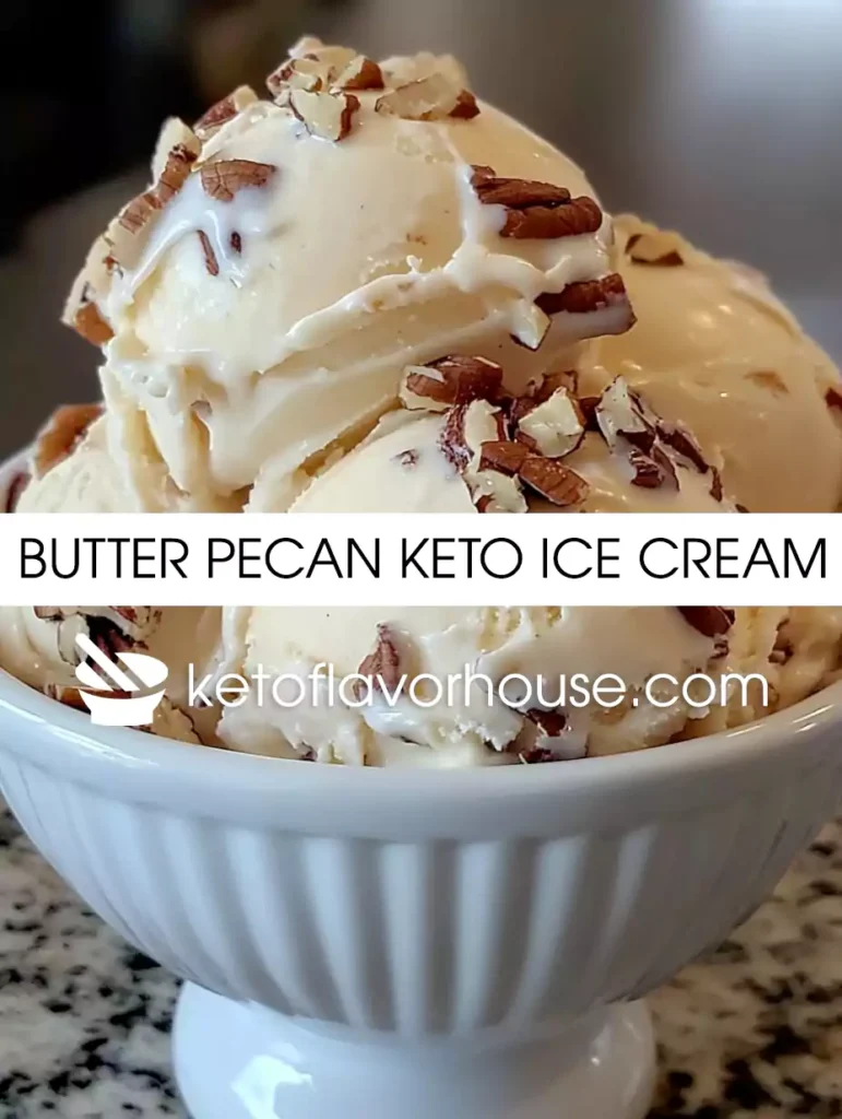 Butter Pecan Keto Ice Cream