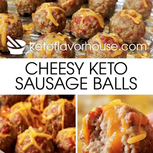 Cheesy Keto Sausage Balls