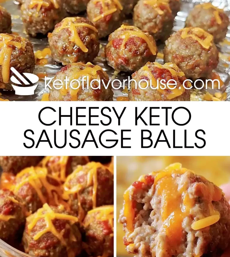 Cheesy Keto Sausage Balls