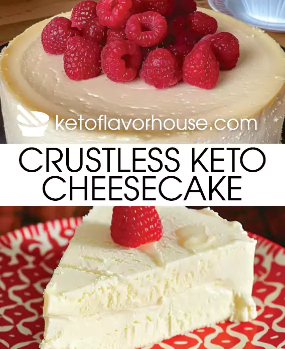 Crustless Keto Cheesecake – A Creamy, Guilt-Free Dessert