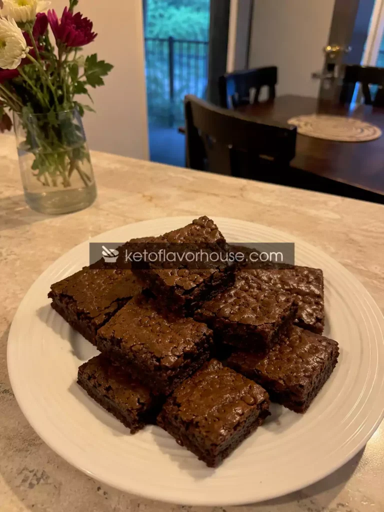 Fudgy Keto Greek Yogurt Brownies