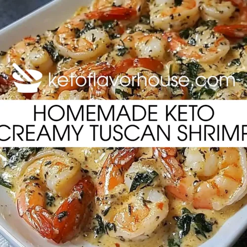 Homemade Keto Creamy Tuscan Shrimp