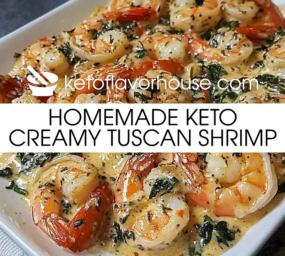 Homemade Keto Creamy Tuscan Shrimp