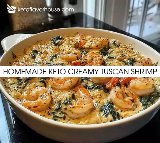 Homemade Keto Creamy Tuscan Shrimp