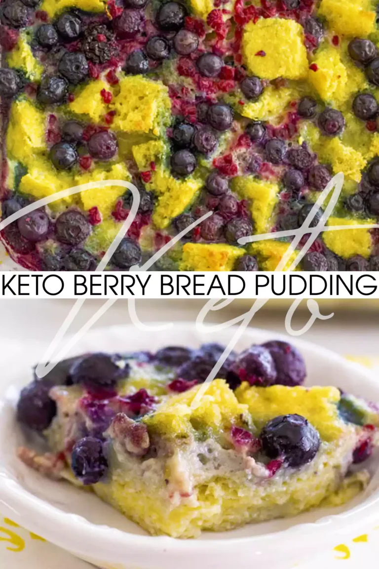 Keto Berry Bread Pudding