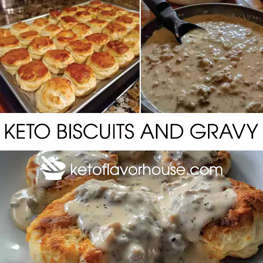 Keto Biscuits and Gravy