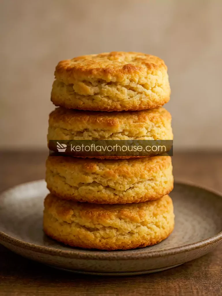Keto Buttermilk Biscuits(Fluffy, Golden, Low-Carb Comfort Food)