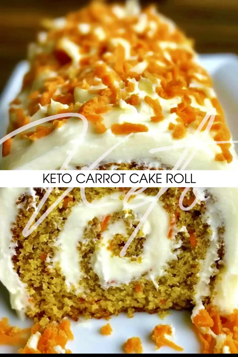 Keto Carrot Cake Roll