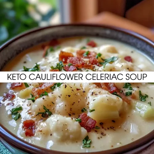 Keto Cauliflower Celeriac Soup