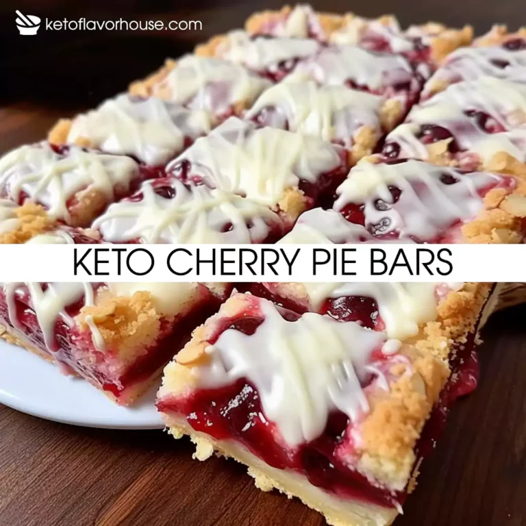 Keto Cherry Pie Bars