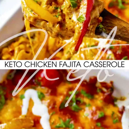 Keto Chicken Fajita Casserole