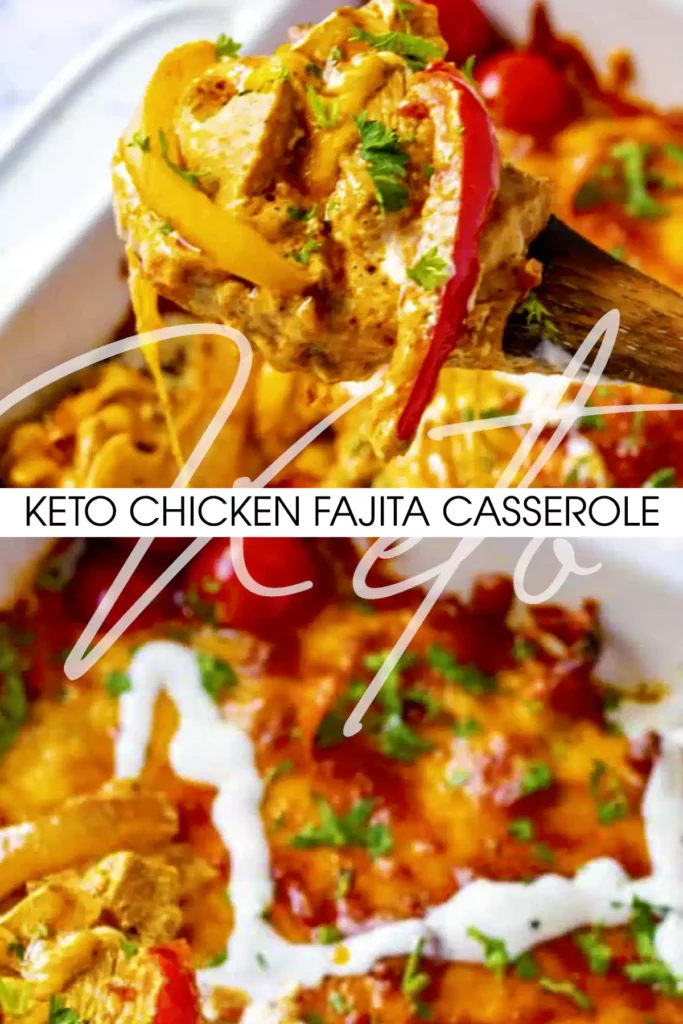 Keto Chicken Fajita Casserole