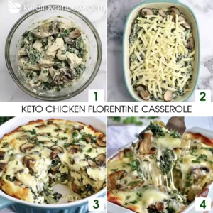 Keto Chicken Florentine Casserole