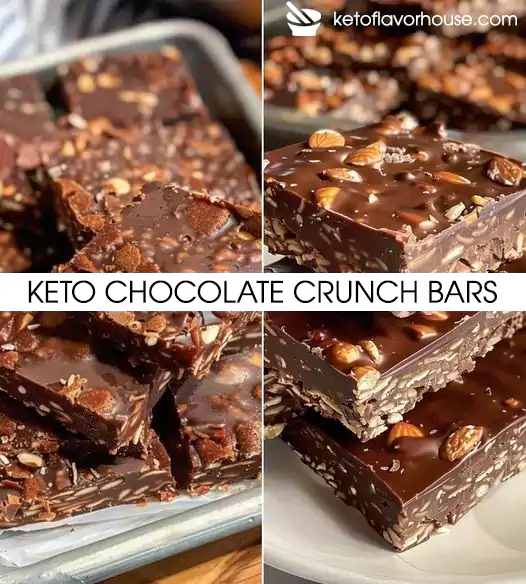 Keto Chocolate Crunch Bars