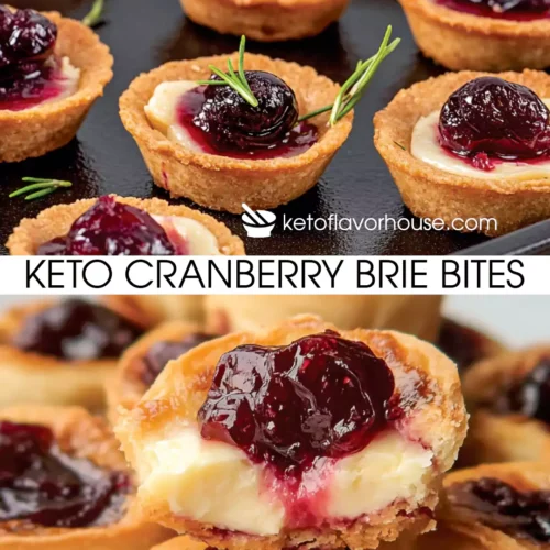 Keto Cranberry Brie Bites