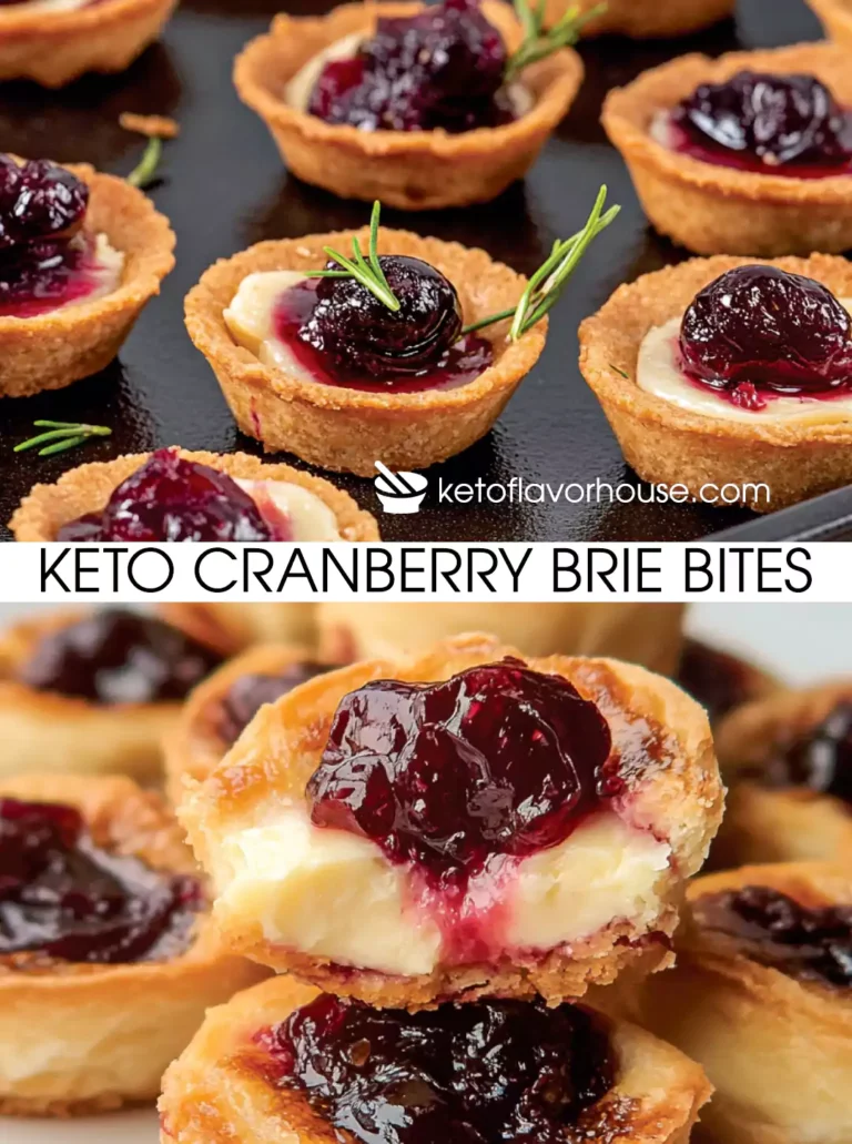 Keto Cranberry Brie Bites