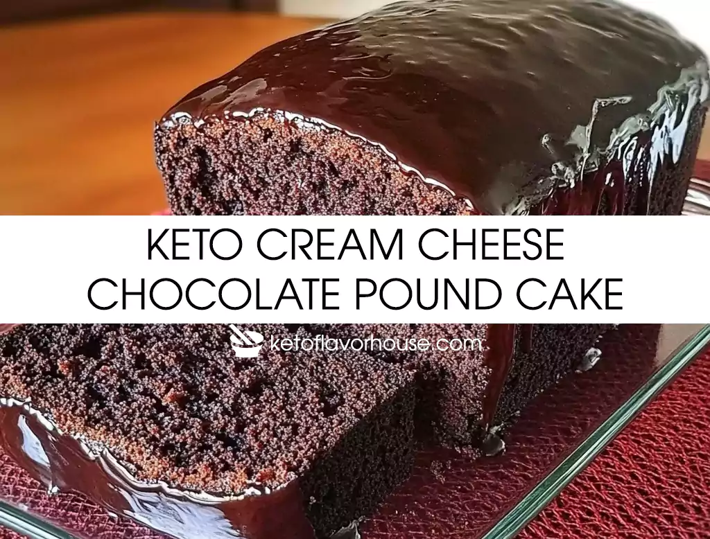 Keto Cream Cheese Chocolate Pound Cake