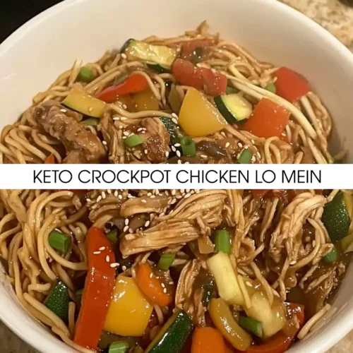 Keto Crockpot Chicken Lo Mein