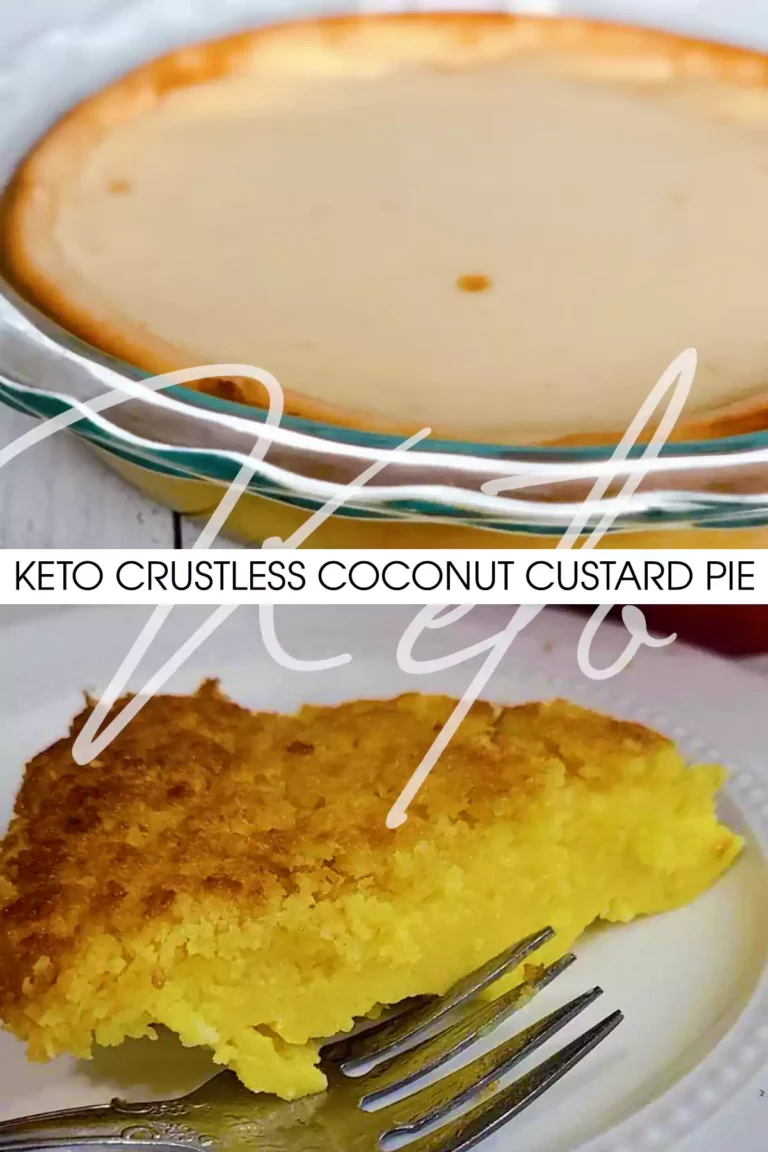 Keto Crustless Coconut Custard Pie