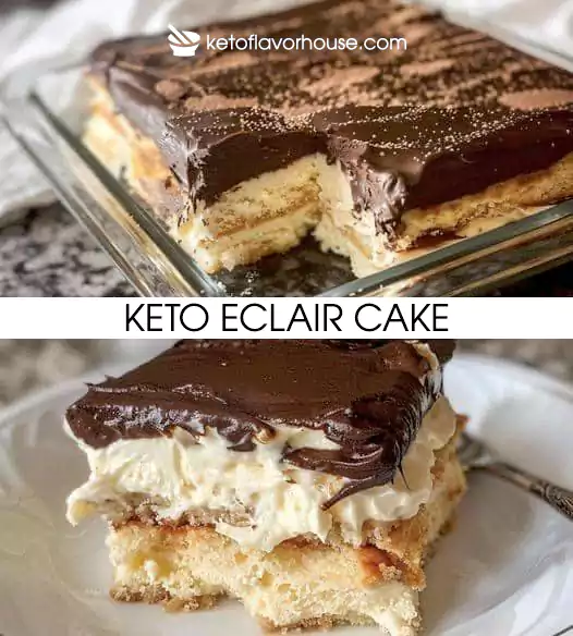 Keto Eclair Cake