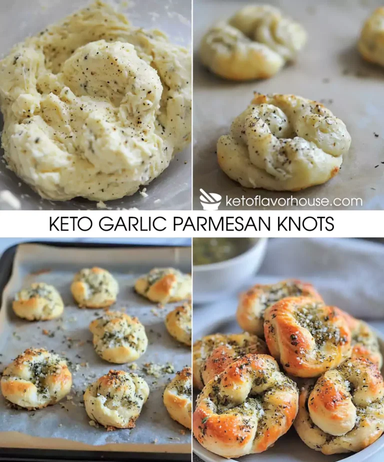 Keto Garlic Parmesan Knots