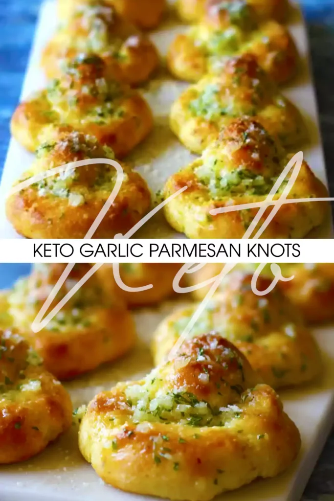 Keto Garlic Parmesan Knots