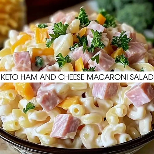 Keto Ham and Cheese Macaroni Salad