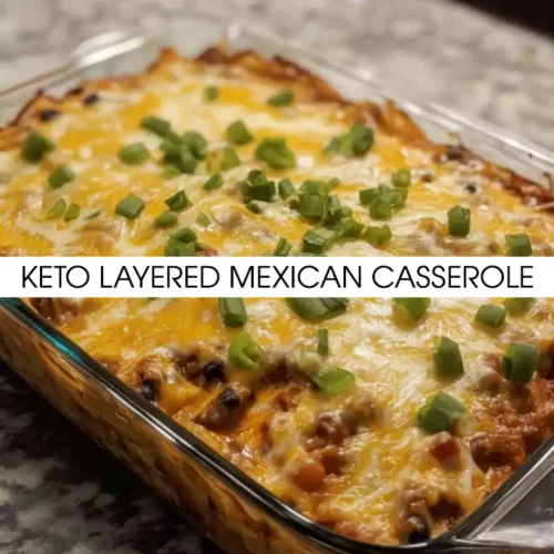 Keto Layered Mexican Casserole