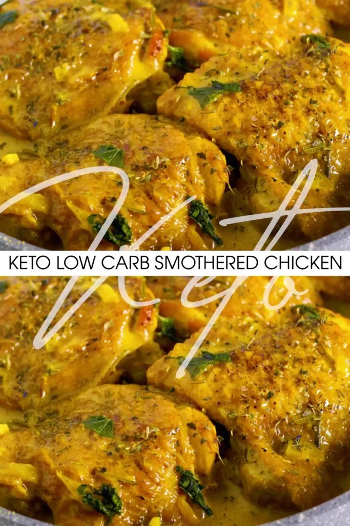 Keto Low Carb Smothered Chicken