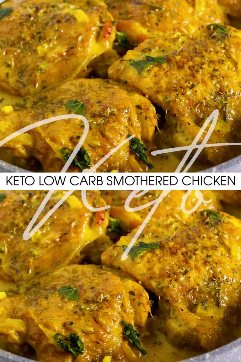 Keto Low Carb Smothered Chicken