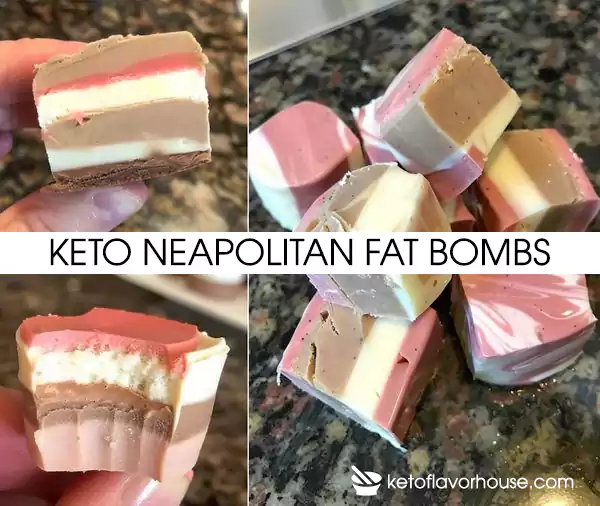 Keto Neapolitan Fat Bombs