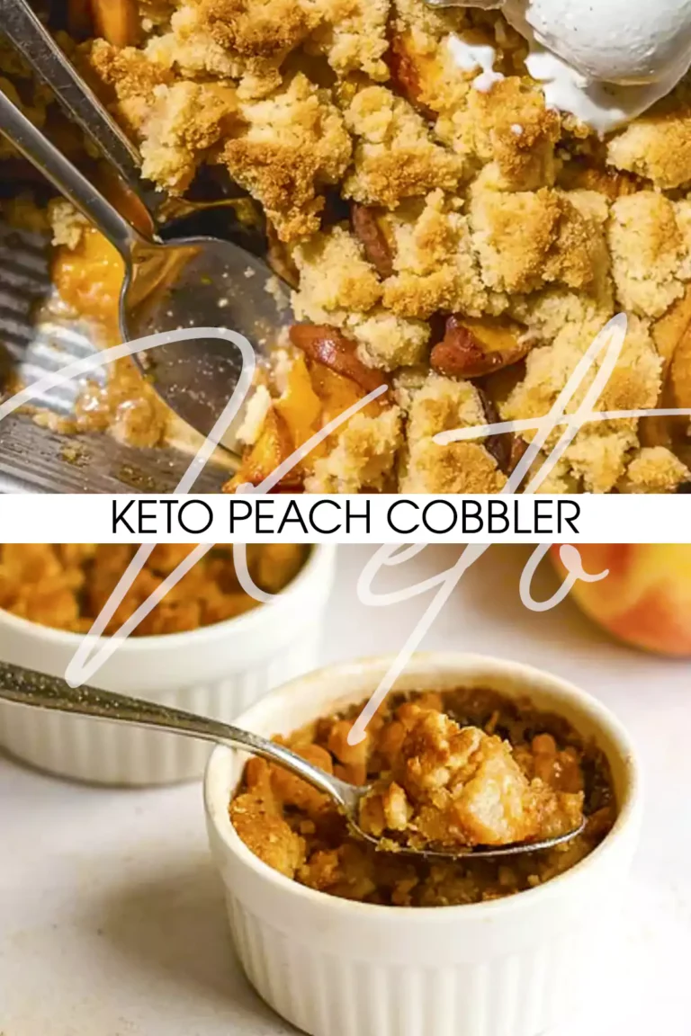 Keto Peach Cobbler