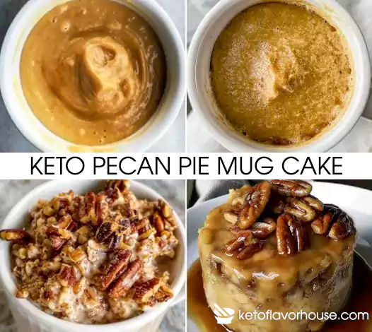 Keto Pecan Pie Mug Cake