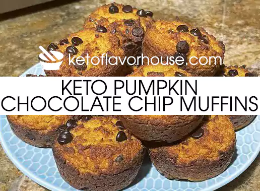 Keto Pumpkin Chocolate Chip Muffins