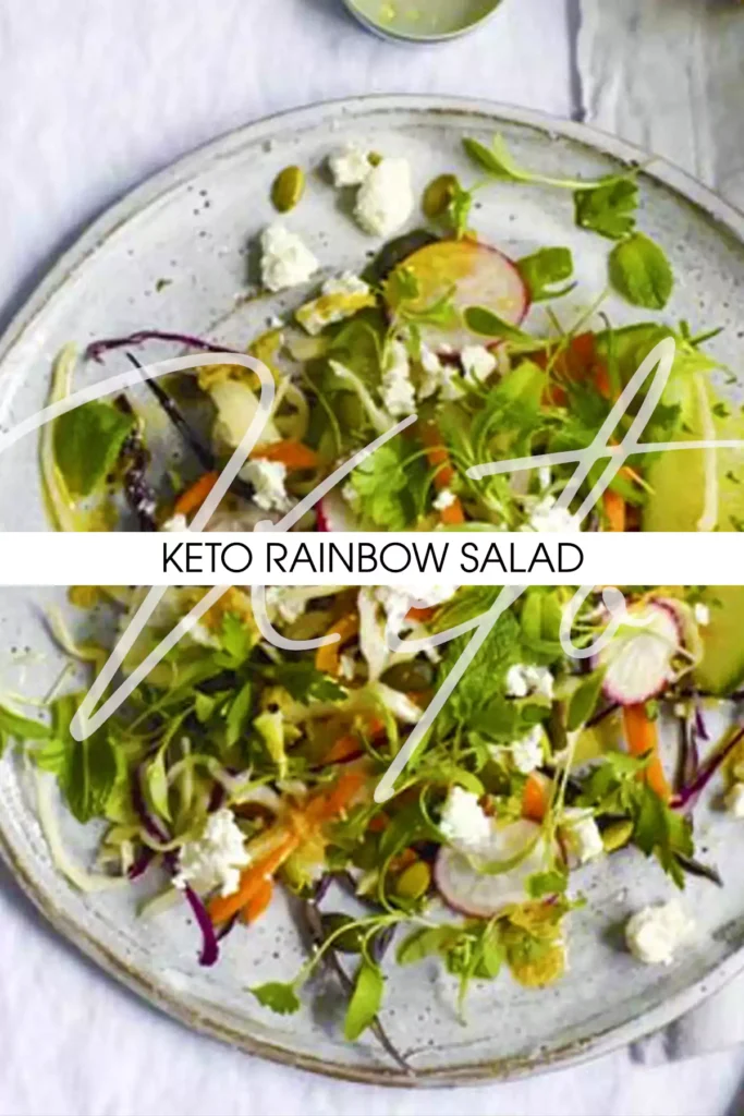 Keto Rainbow Salad