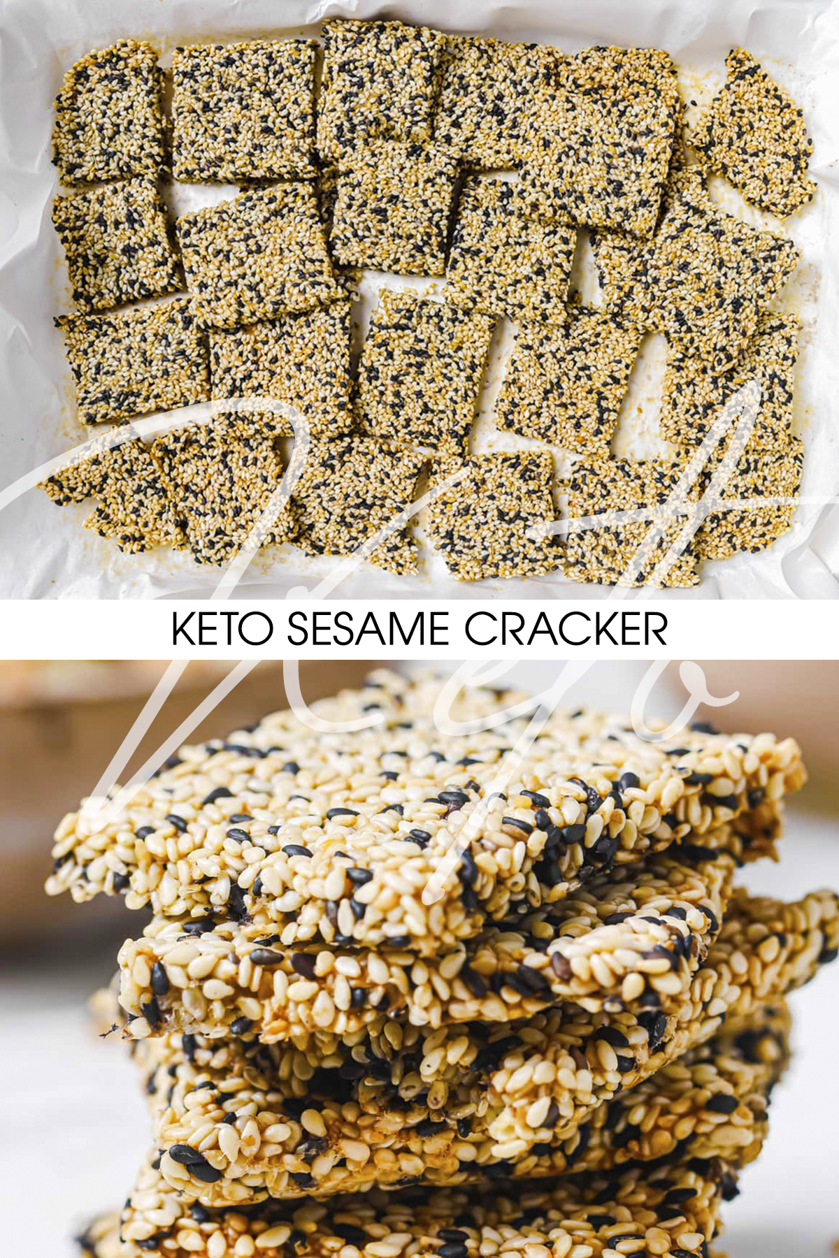 Keto Sesame Crackers