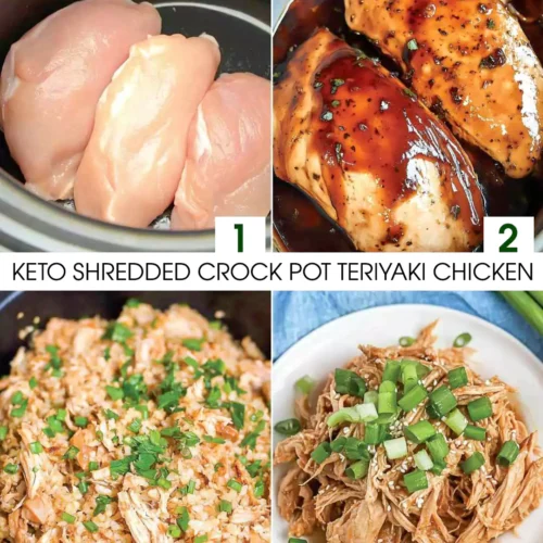 Keto Shredded Crock Pot Teriyaki Chicken